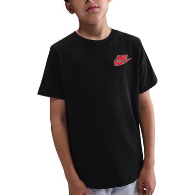 Logo Round Neck Short Sleeve T-Shirt Kids Tops Black HV5212-010