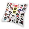 Ranma 12 Chibi Cute Pillowcase Soft Polyester Cushion Cover Decor Japanese Anime Pillow Case Cover Home Drop Shipping 45*45Cm