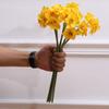 1 Bunch Realistic Artificial Daffodil Flowers Yellow Home Decoration Wedding Photography Props Lifelike Simulation Flower
