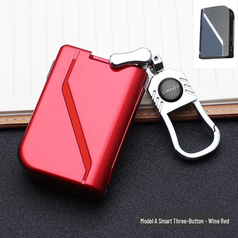 Lynk & Co Modische Schlüsselhülle: Stilvolle Autoschlüsseltasche mit Schnallendesign zur Schlüsselmodifikation und personalisierten Dekoration