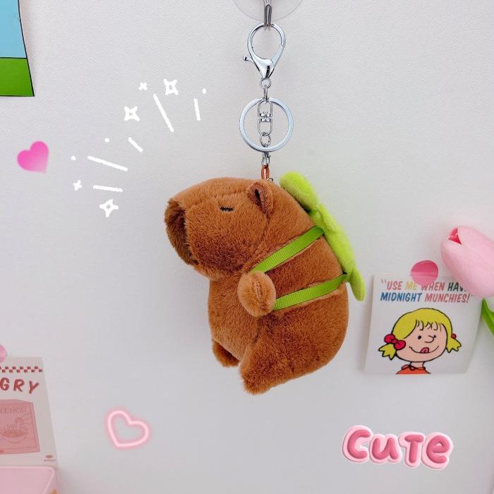 Internetová celebrita stejný styl kapybara kapybara přívěsek kreativní klíčenka do auta plyšová panenka školní taška