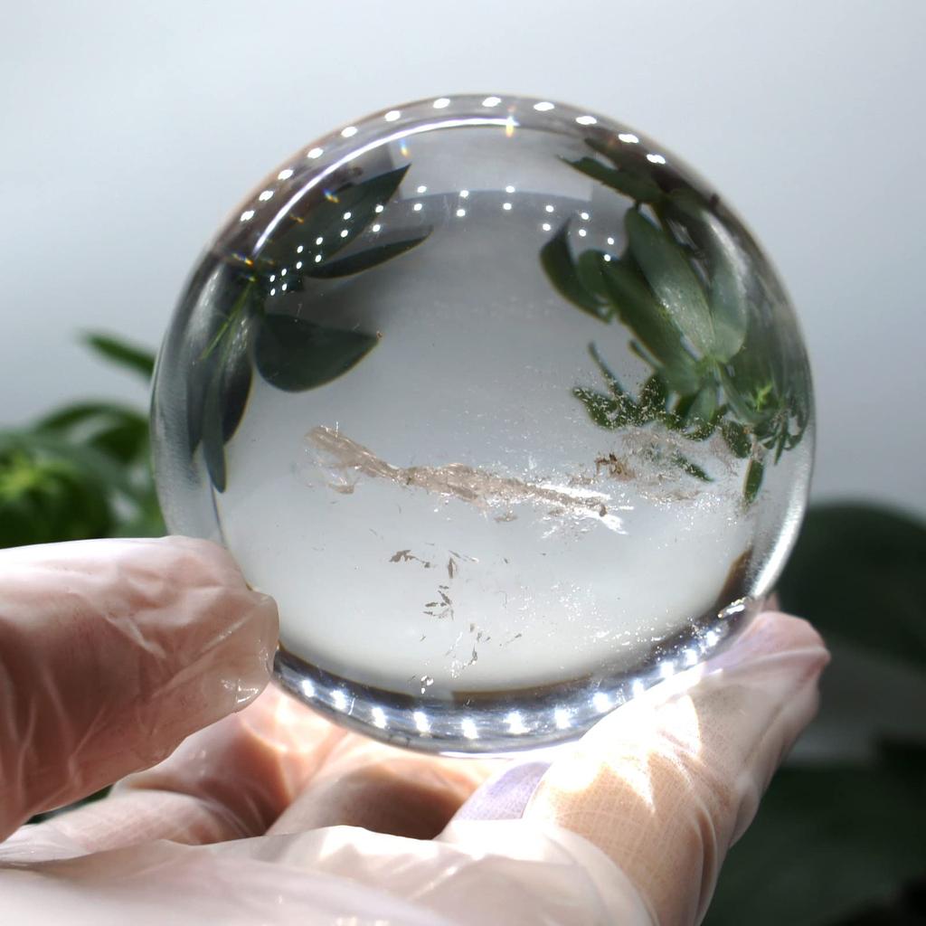 Set of 5 Earthen Crystal Round All Natural Crystal Highly Carefully Natural Authentic a Feng Shui Essentials for Home and Good Decorative Ornaments of