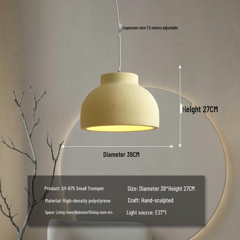 Wabi-Sabi Zen Pendant Light: Retro & Artistic Design for Restaurants, Living Rooms, and Bedrooms
