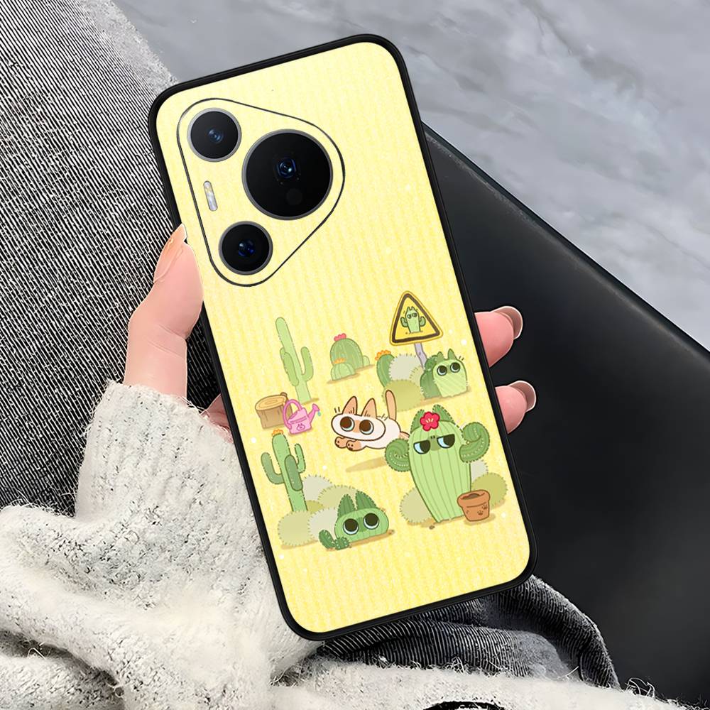 Cartoon Siamese Cat Couple Phone Case For Huawei P 8 9 10 20 30 40 50 Pro Lite Psmart Honor 10 Lite 70 Mate 20lite