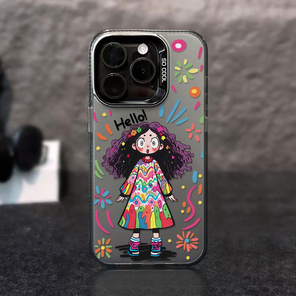 Painted Phone Case for iPhone 11 14 15 16 iPhone 17 11 12 13 for 17 14 15 16 Pro14 15 16 Pro Max for Samsung S25 Ultra S24 S25 A36 A56 A16 Hard Cover