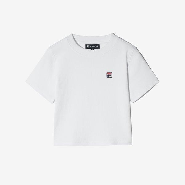 Fila Hailey Bieber Crop Tee WHITE/W80
