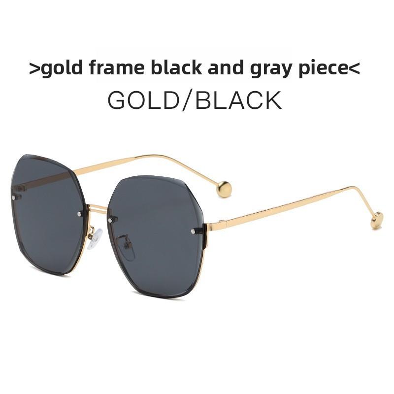 Trendy Frameless Polygon Sunglasses With Uv400 For Outdoor Activities StyleA