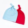 1Pc Baby Girls Soft Kids Gifts Fashion Newborn Headwear Handmade Cotton Clothing Decoration Caps Skin-friendly Knot Infant Hats