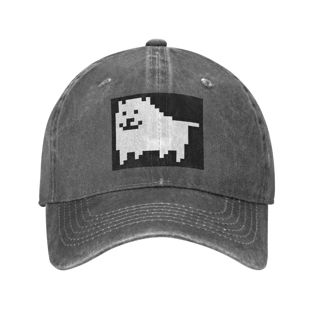 Annoying Dog In Space Undertale Toby Video Game Rpg Washed Denim Cap Casual Baseball Caps Adjustable Hat Unisex Baseball Hats