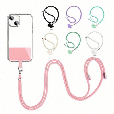 1 Stück Verstellbares Universelles Handy-Lanyard-Band, Abnehmbares Buntes Halsband, Anti-Verlust Handy-/Schlüsselanhänger-Sicherheitskordel Geschenke Für Mutter, Familie, Freunde