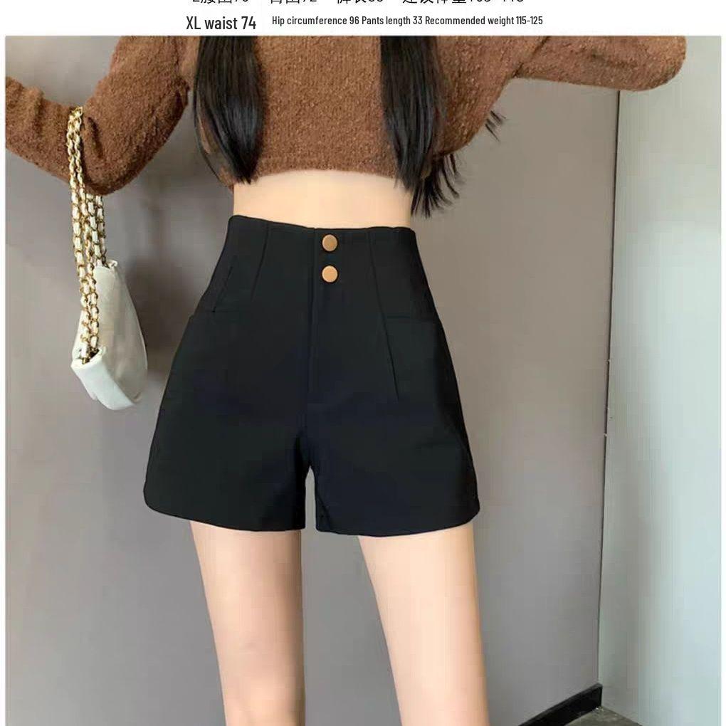 

Women s High-Waisted A-Line Summer Shorts - 2026 Trendy Slimming Fashion XS 35-40kg