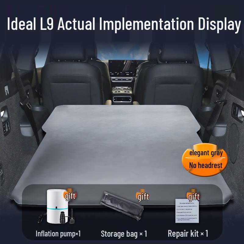 Compatible with Ideal L9 Car Bed Trunk: Inflatable Rear Seat Sleeping Pad & Third-Row Sleeping Solution