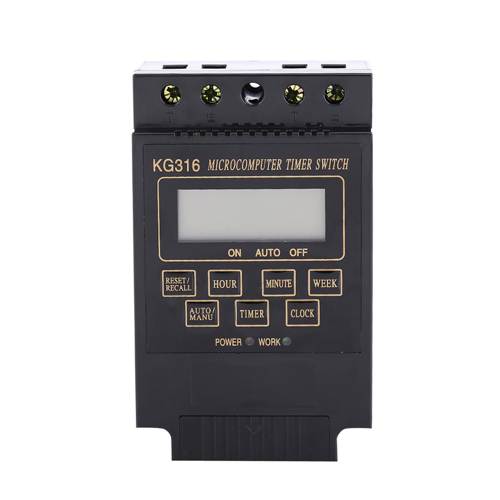 LCD Digital Timer Switch Microcomputer Control Programmable Time Relay (AC220V)