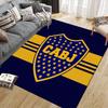 Club Atletico Boca Juniors2 Flannel Pattern Square Carpet,Area Rug,Carpet Rug for Living Room Bedroom Sofa Playroom Decor,Non-slip Floor Mat