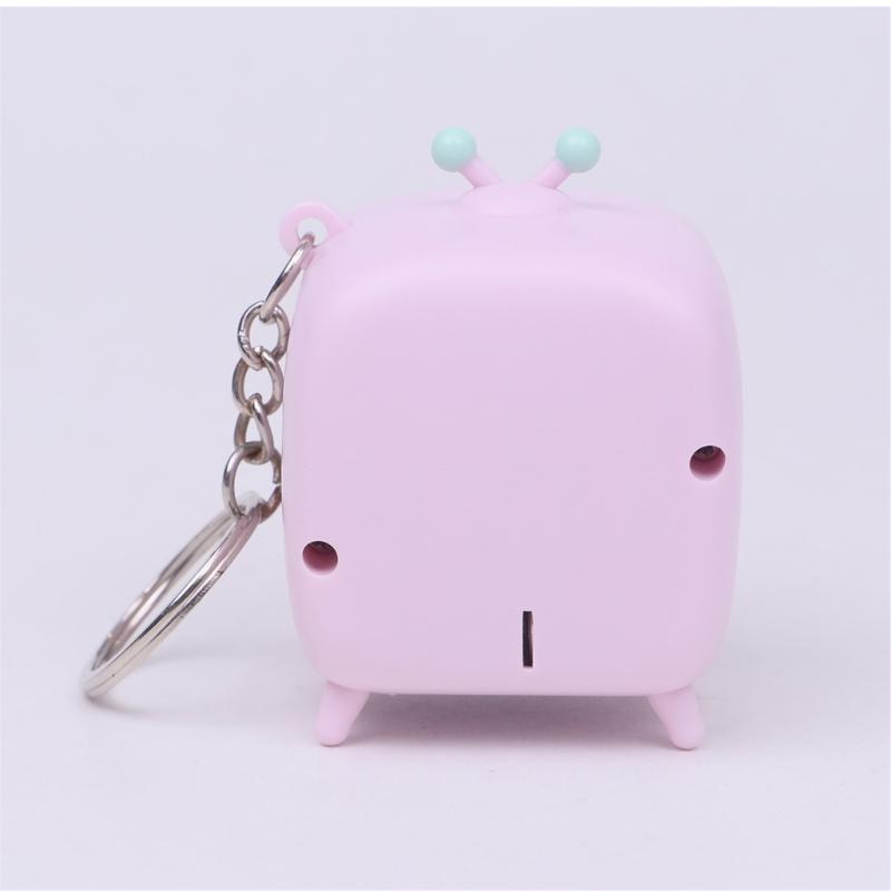 Mini TV Keychain Retro Design With Glowing Doll Feature For Keys Bags And Kids Gifts Bag Hanging Accessories