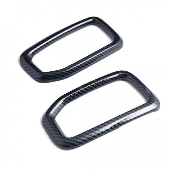 Carbon Fiber Car Center Console Side Air Vent Cover For 2024-2025 Ford Ranger