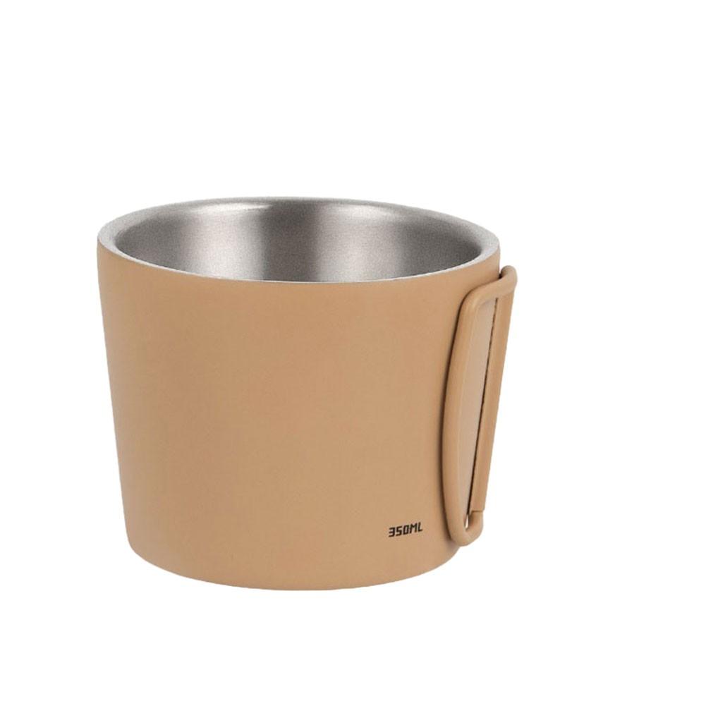 304 Stainless Steel Camping Mug with Double Wall Insulation for Beverages