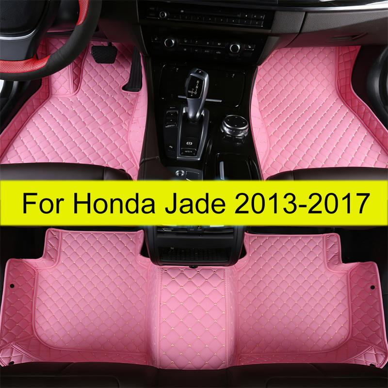 Car Floor Mats For Honda Jade Six Seats 2013 2014 2015 2016 2017  Auto Foot Pads Carpet Cover Interior Accessories