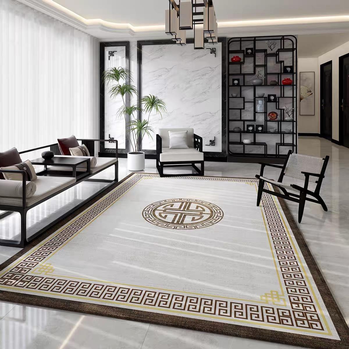 Alfombra China Nueva Para Hogar Sala de Estar Dormitorio Manta de Cama Área Grande Antideslizante Felpudo de Entrada Decoración de Sala de Estudio 400mm x 600mm