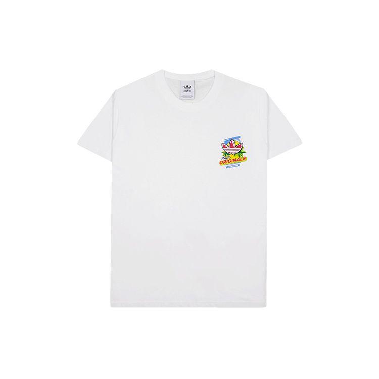 Adidas Originals Bodega Popsicle Back Print Short Sleeve T-Shirt Men Tops White ED7062