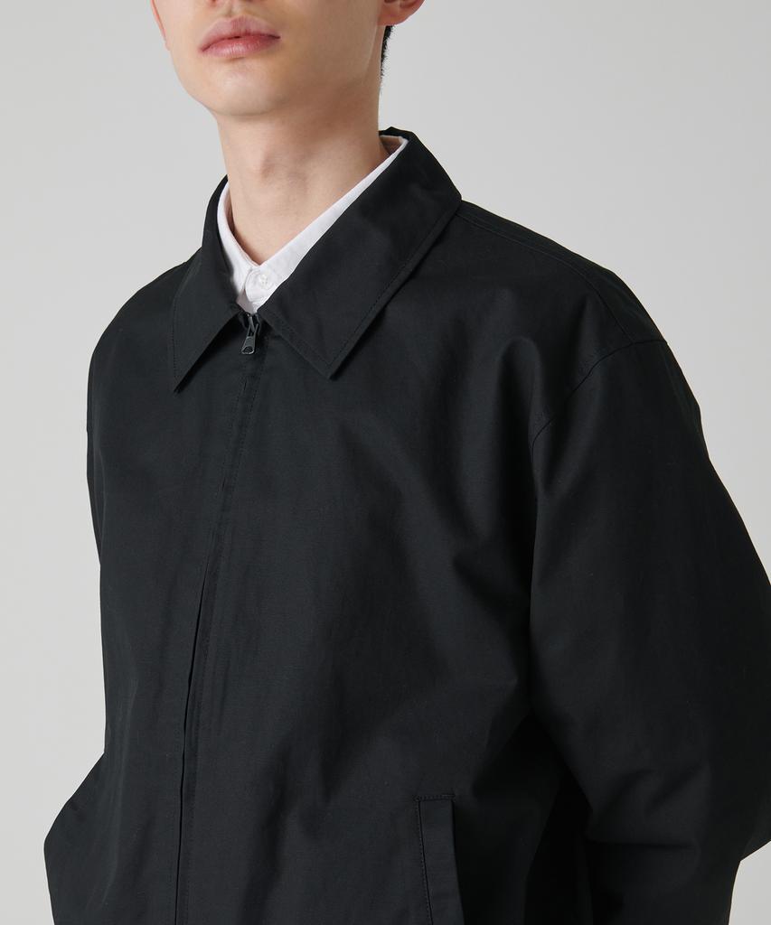 Musinsa Standard Cotton Minimal Blouson Jacket [Black]