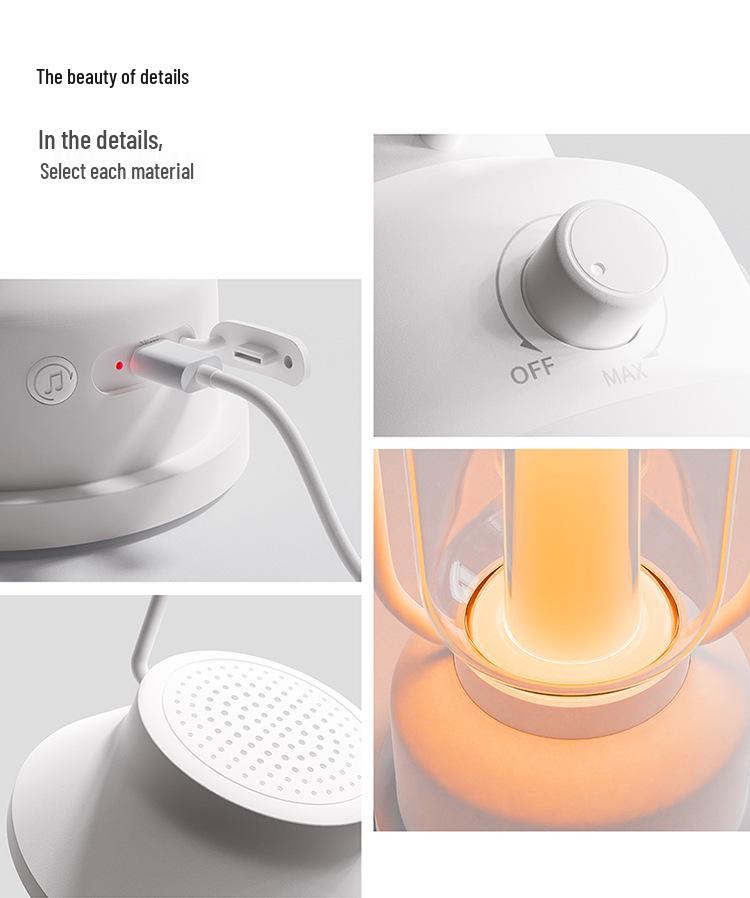 Portable Retro Hurricane Lamp: Luxury Wrought Iron Bedside & Camping Night Light