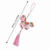 Chinese Style Pony Embroidered Pendant Spring Festival Zodiac Mascot New Year Horse Pendant Funny Tassel Car Hanging Ornaments