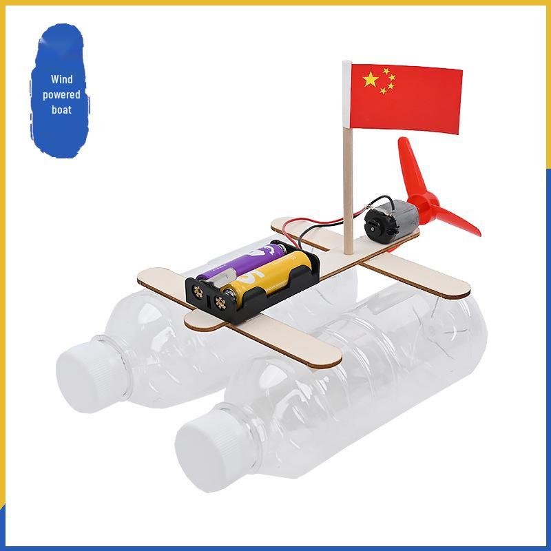 DIY Wind-Powered Boat Kit: STEM Project for Elementary Students - Science and Technology Classroom Activity