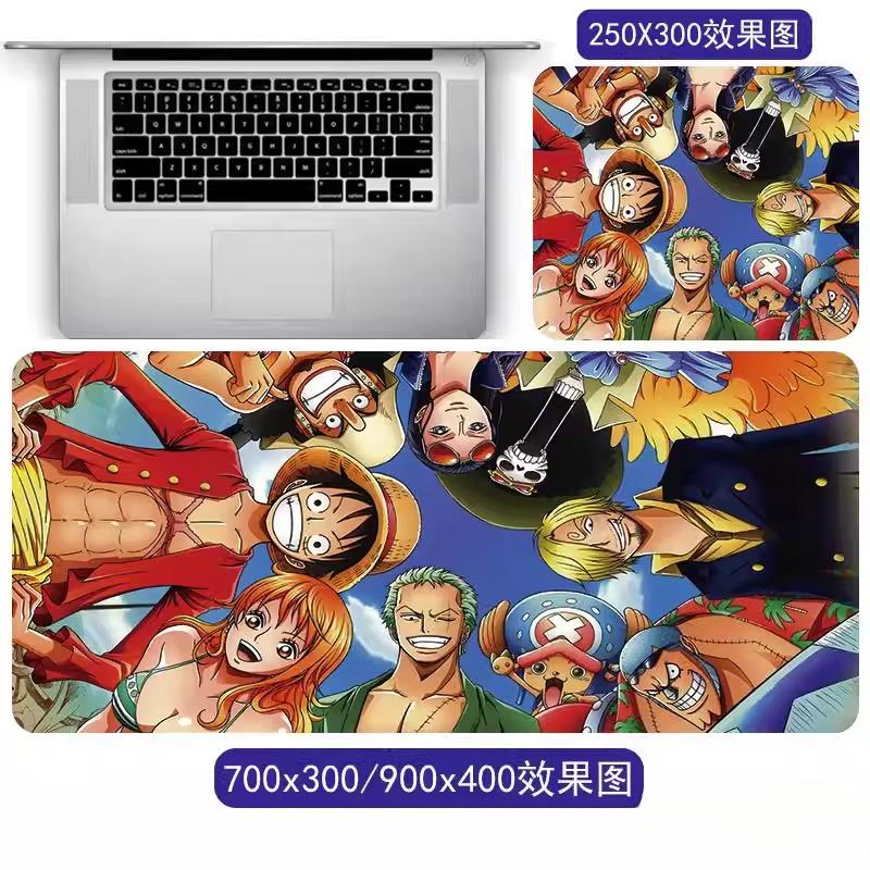 Cartoon Anime ONE PIECE Mouse Pad Oversized One Piece Roronoa Zoro Monkey D. Luffy Animation Game Office Computer Desk Mat Two-dimensional Peripheral