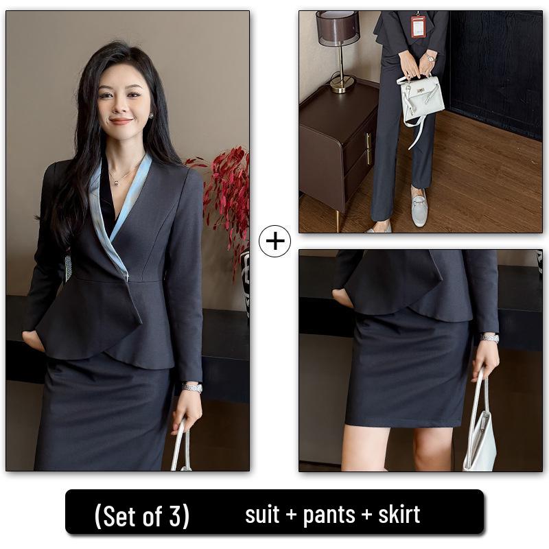2025 Spring/Autumn Women's Professional Slimming Suit Set - Elegant Office Workwear