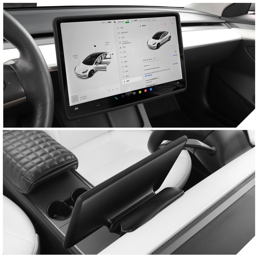 Pentru Tesla Model 3 Y Cadru Silicon Protecție Ecran Accesorii Auto Husă Protectoare Margine Ecran Navigație Consola Centrală