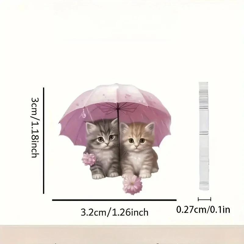 

Нові милі сережки-парасольки з кошенятами з акрилу, сережки-кішки Commonly