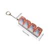 Creative LED Crystal Keycap Keychain Fingertip Gadget Keyboard Decompression Stress Relief Key Chains