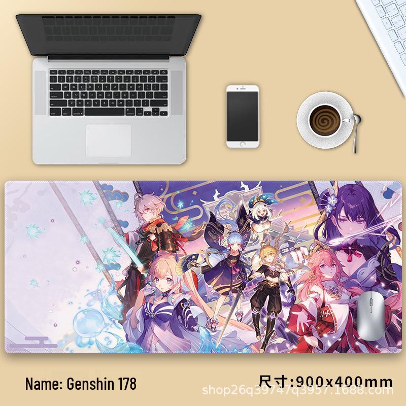 Extra velká podložka pod myš Genshin Impact Venti - Zesílená anime podložka pod klávesnici
