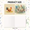 12PCS DIY Diamond Painting Greeting Card Set Rhinestone Diamond Art Mosaic Postcards Creative Birthday & Thanksgiving Card Kit