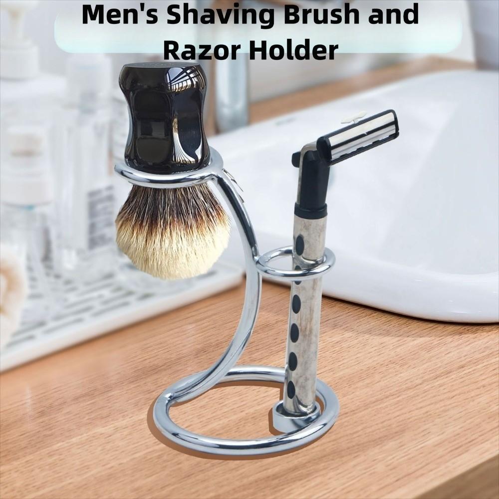 Multifunctional Art Shaving Brush Stand Razor Base Men Beard Brush Stand  Home