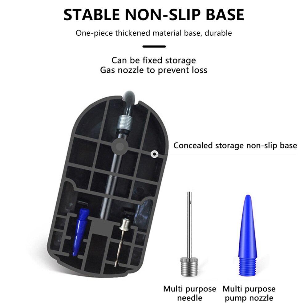 Велосипедный насос Мини Портативный велосипедный ножной насос с манометром Аксессуары — фото 5