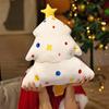 Christmas Holiday Tree Stuffed Plush Playthings Cushion Star Xmas Tree Santa Dolls Noel Navidad Home Pillow Ornament Merry Christmas Decors
