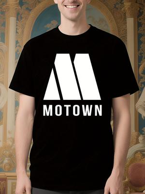 Vintage Music Tee - Motown Records Tshirt with Bold M Log...