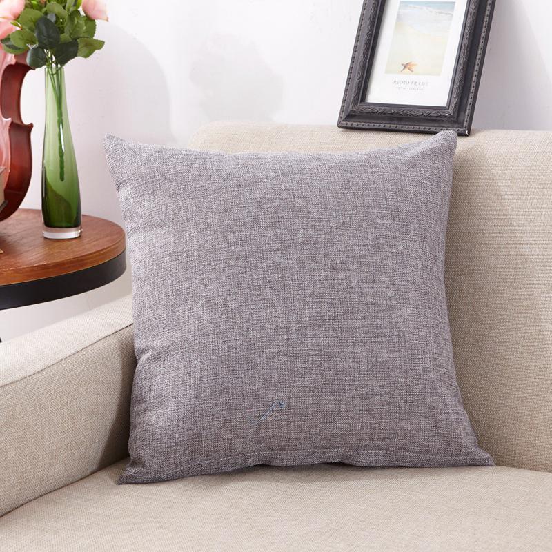 

Premium Decor High Quality 4040cm Square Pillowcase Multicolor Cotton Linen Pillow Case Sofa Waist Throw Cushion Sofa Cushion Cover Solid Home темно-серого