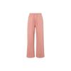 Flight Solid Color Lace Up Open Leg Opening Design Casual Fleece Lined Wide Leg Knitted Sweatpants Women's FD7225-618