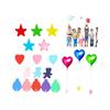 10Pcs Plastic Balloon Weights Colorful Bright Color Balloon Hanging Anti-floating Reusable Balloon Fixed Pendant Party Supplies