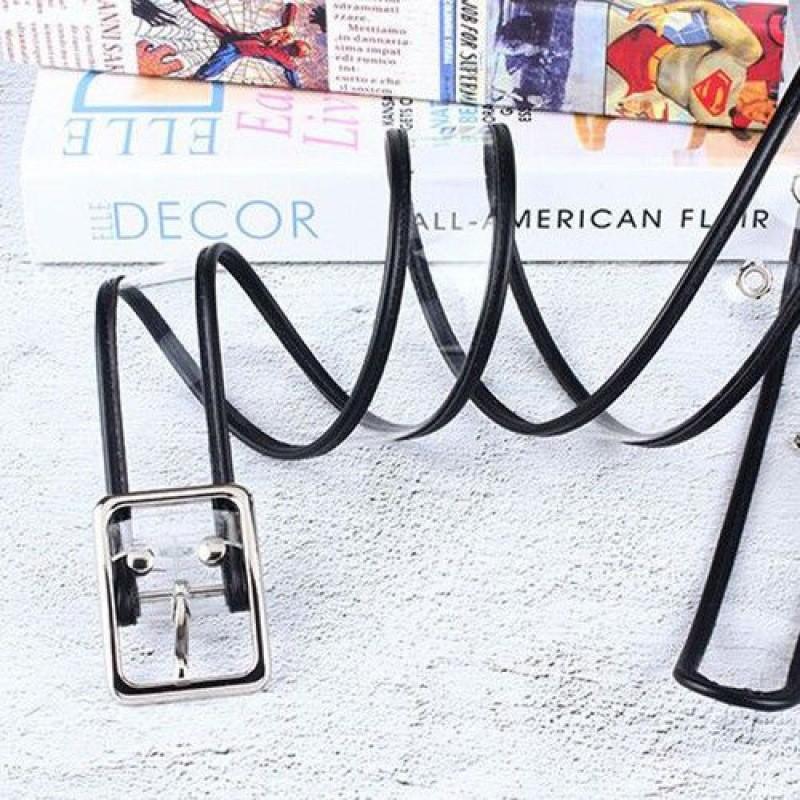 Modern Transparent Waist Belt For Women With Stylish Buckles For Casual And Looks Dressy