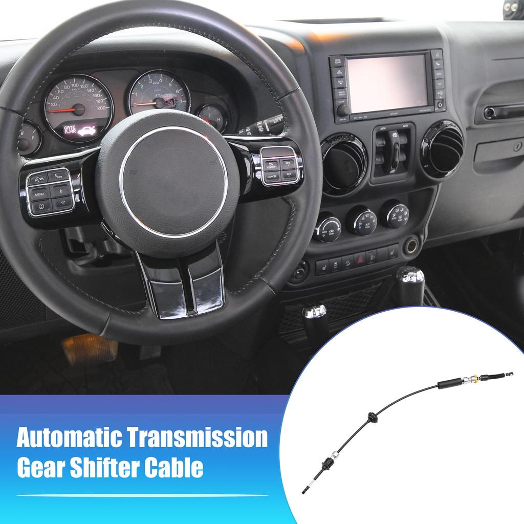 X AUTOHAUX Automatic Transmission Gear Shift Cable for Jeep Wrangler V6 Auto Trans Control Lever Cable Assembly Range Select Lever Kit 3.8L 2007-2011