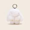 Whimsical Rabbit Plush Fur Keychain Colorful Bunny Gift Accessory For Girls Style