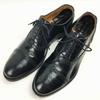 LOTTUSSE Premium Semi-Brogue Cap Toe Business Shoes Black Size 10 (Approx. 28.5cm) Men's(USED)