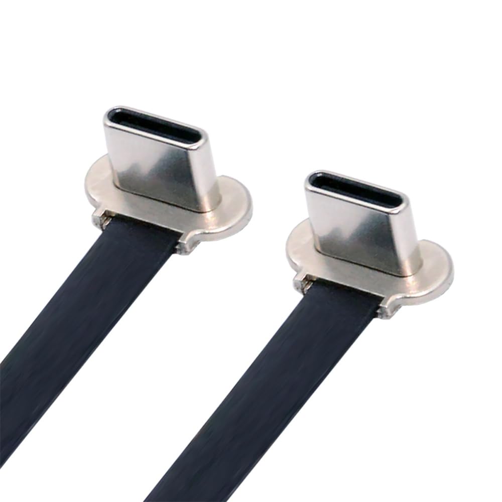 

cablecc 65W Type C to Ultra Slim Flat Power USB Data Angled Cable with Fast Charging for and Cell Phones USB-C USB-C 2.0 Laptops, Tablets, чёрный