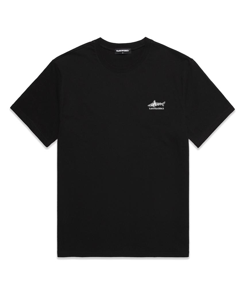 VANNWORKS Mini Shark Oversized Short Sleeve T-Shirt (Vs0053) Black