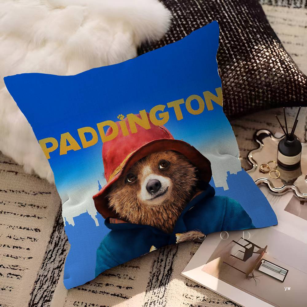 Classic Movie PpaddingtonS Pillow Gift Home Office Decoration Bedroom Sofa Car Cushion Cover Case 45x45
