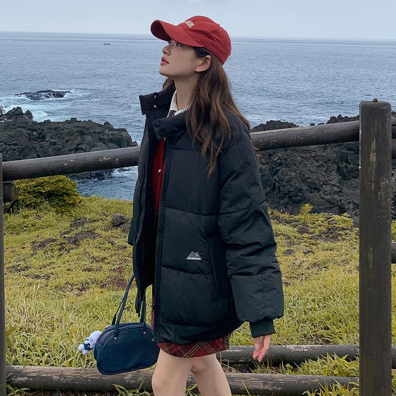 Short student padded clothes women's new stand-up collar winter padded clothes couple jacket thickened padded jacket small man